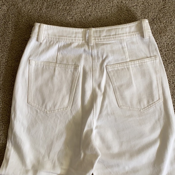 White High Waisted Jeans Straight Leg - Picture 4 of 4